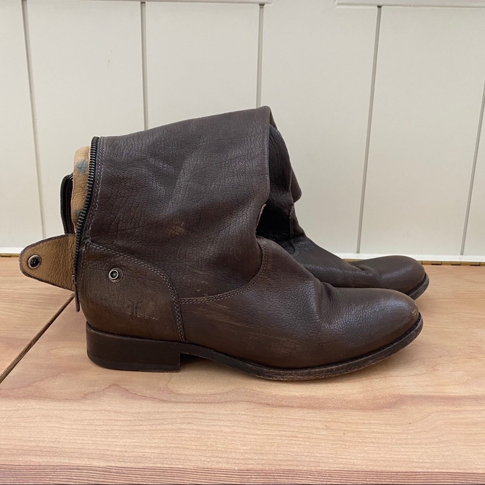 Frye Melissa with back zipper